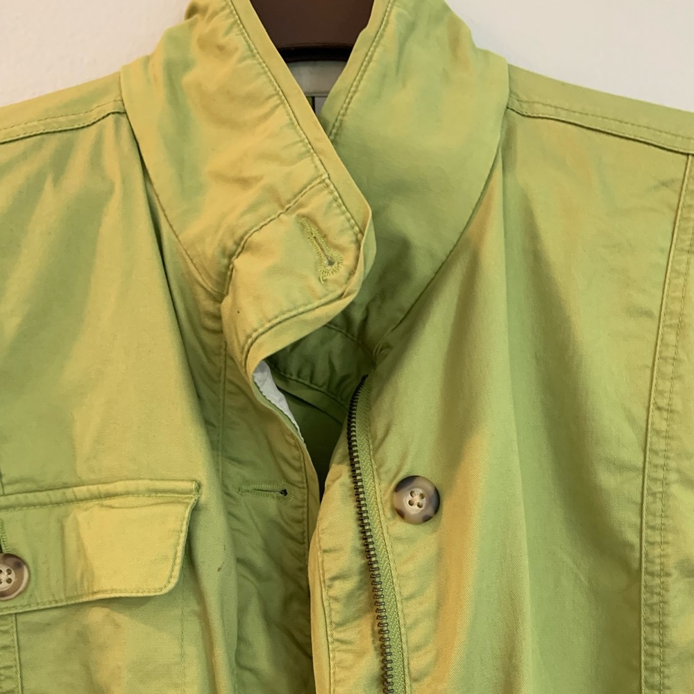 Columbia Sportswear XCO chartreuse cotton stretchy jacket L. - Picture 3 of 13